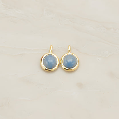 Round Framed Glass Pendant, 2 Pc (FS.206)