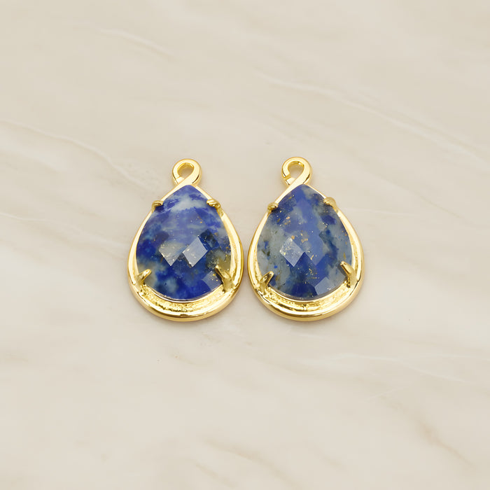 Teardrop Framed Glass Pendant, 1 Pc (FS.238)