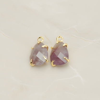 Teardrop Framed Glass Pendant, 2 Pc (FS.239)