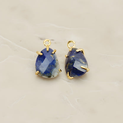Teardrop Framed Glass Pendant, 2 Pc (FS.239)