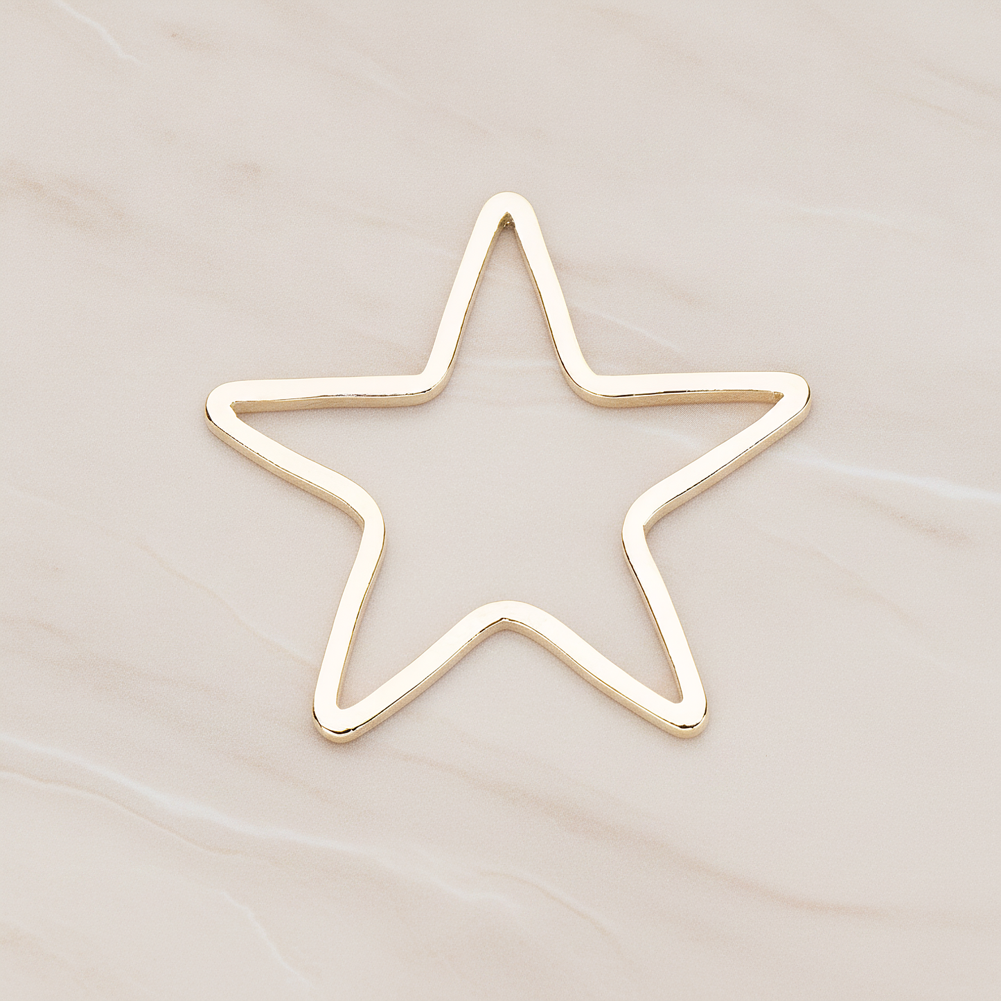 23mm Star Link Pendant, 2 Pc on warm marble background (PD.1008-03)