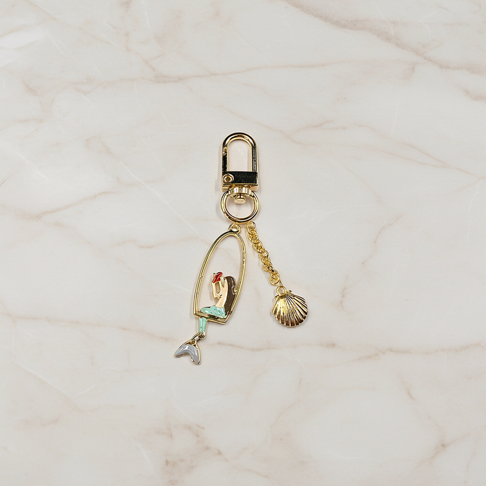 Shell Ring Pendant, Jewelry Supplies, Jewelry Making, (Gold, Rhodium Plated), 2 Pc on warm marble background (PD.0014-06)