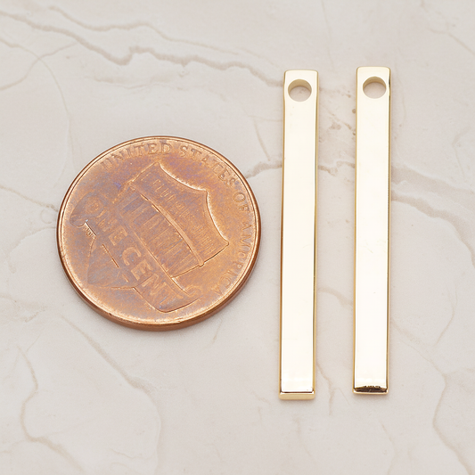 Long Bar Pendant, 2 Pc on warm marble background (PD.1012-01)