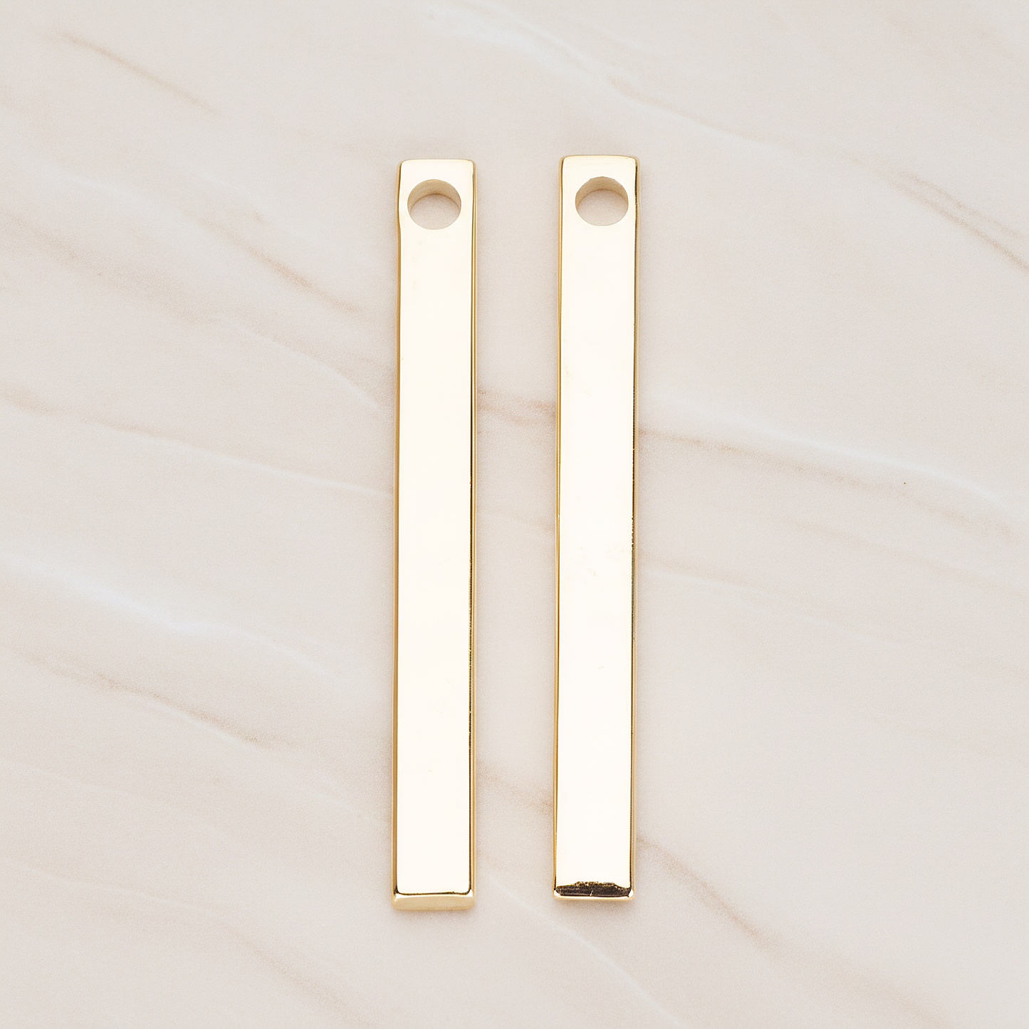 Long Bar Pendant, 2 Pc on warm marble background (PD.1012-01)