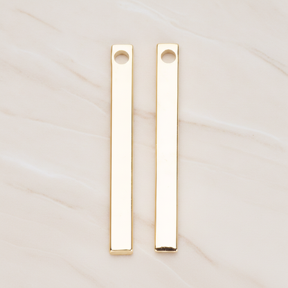 Long Bar Pendant, 2 Pc on warm marble background (PD.1012-01)