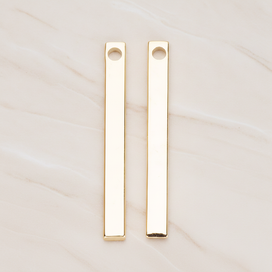 Long Bar Pendant, 2 Pc on warm marble background (PD.1012-01)