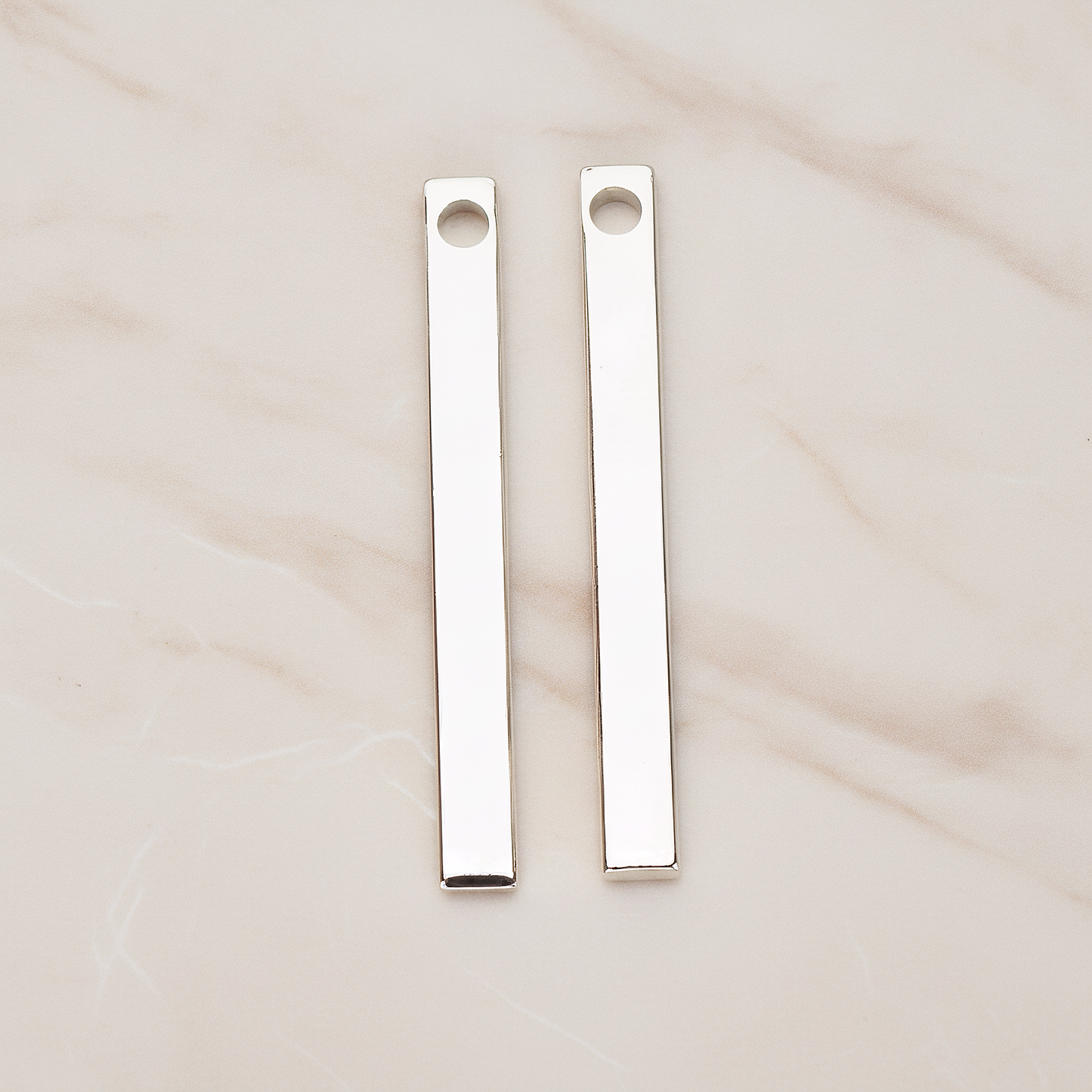 Long Bar Pendant, 2 Pc on warm marble background (PD.1012-01)