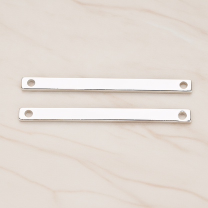 Long Bar Connector, 2 Pc on warm marble background (PD.1012-02)