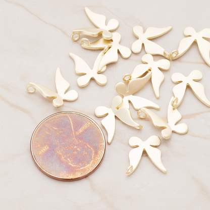 Small Butterfly Pendant, 2 Pc on warm marble background (PD.1017)