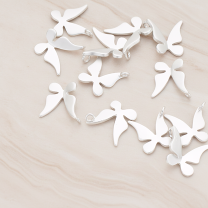Small Butterfly Pendant, 2 Pc on warm marble background (PD.1017)