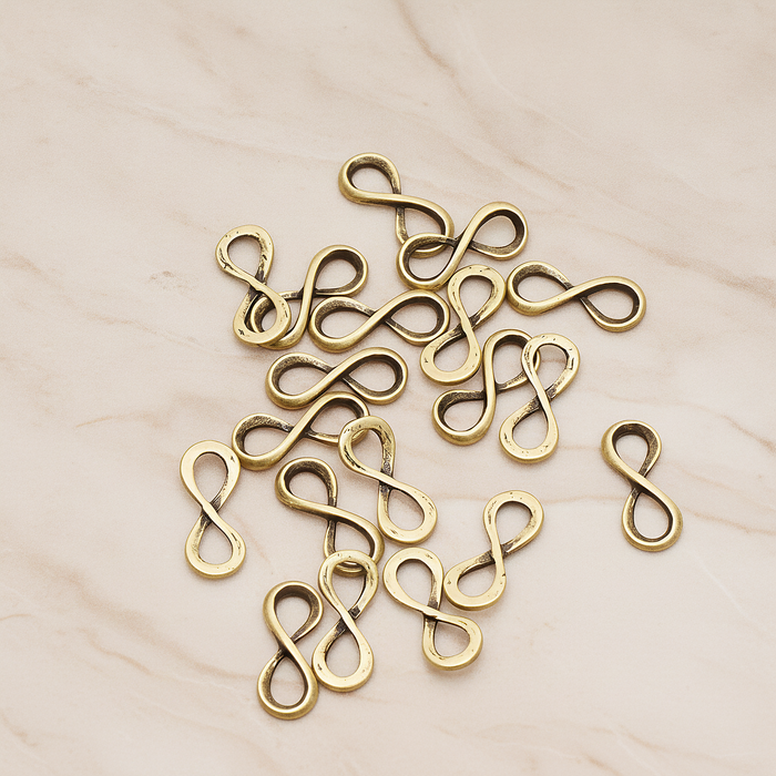 Infinity Link Pendant, 2 Pc on warm marble background (PD.1019)