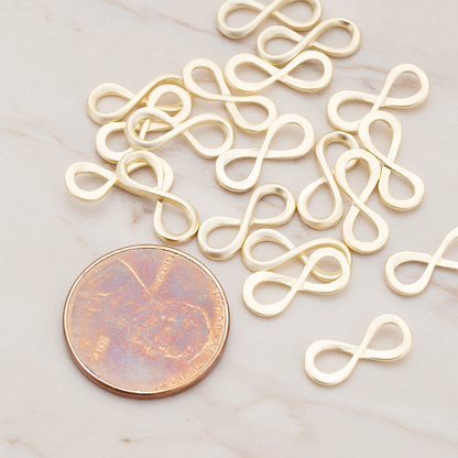 Infinity Link Pendant, 2 Pc on warm marble background (PD.1019)