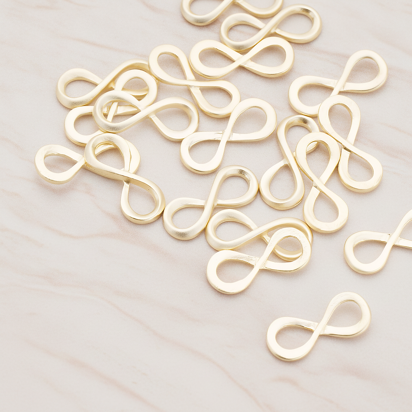 Infinity Link Pendant, 2 Pc on warm marble background (PD.1019)