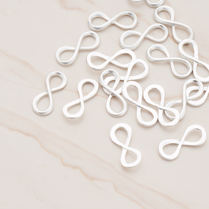 Infinity Link Pendant, 2 Pc on warm marble background (PD.1019)