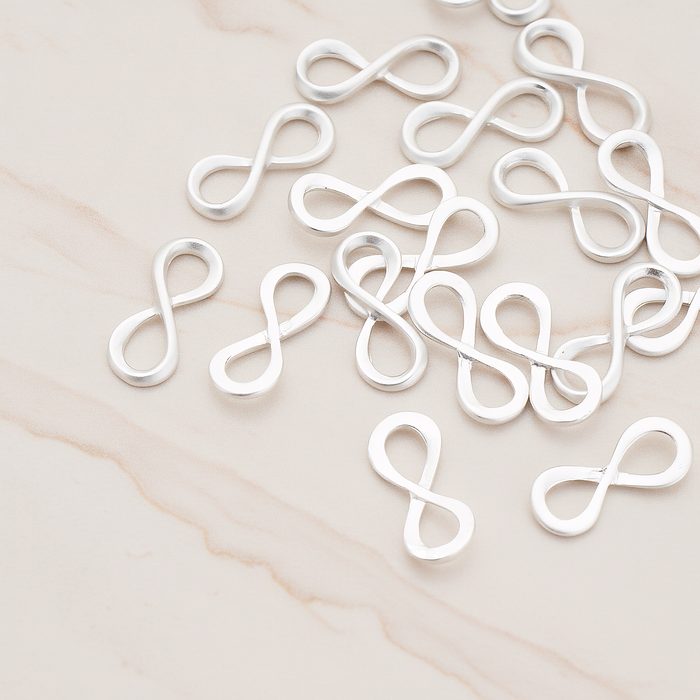 Infinity Link Pendant, 2 Pc on warm marble background (PD.1019)