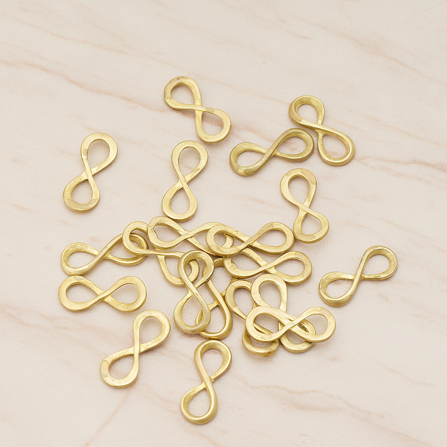 Infinity Link Pendant, 2 Pc on warm marble background (PD.1019)