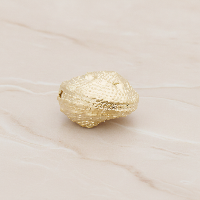Conch Seashell Ver.2 Pendant, 2 Pc on warm marble background (PD.1052)