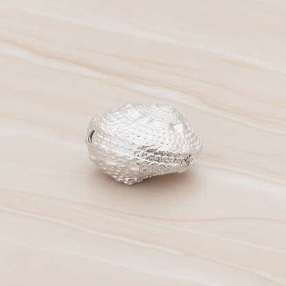 Conch Seashell Ver.2 Pendant, 2 Pc on warm marble background (PD.1052)