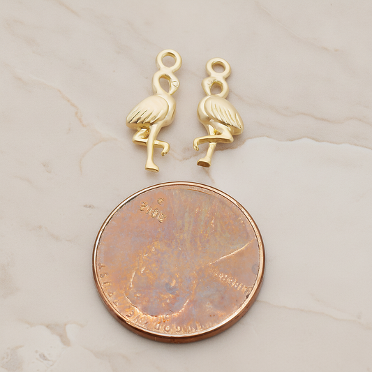 Crane Pendant, 2 Pc on warm marble background (PD.1074)