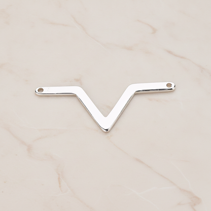 Heartbeat Beep Effect Shaped Ver.3 Pendant, 2 Pc on warm marble background (PD.1140)