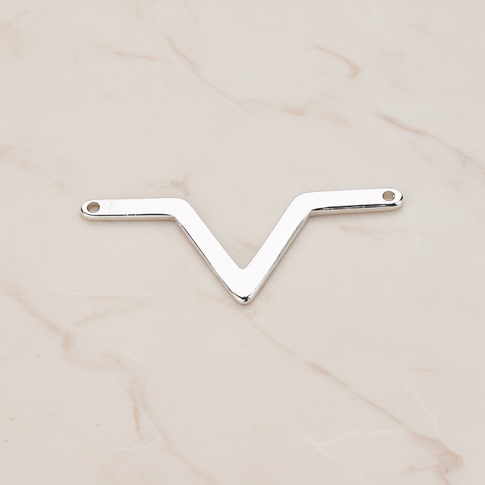 Heartbeat Beep Effect Shaped Ver.3 Pendant, 2 Pc on warm marble background (PD.1140)