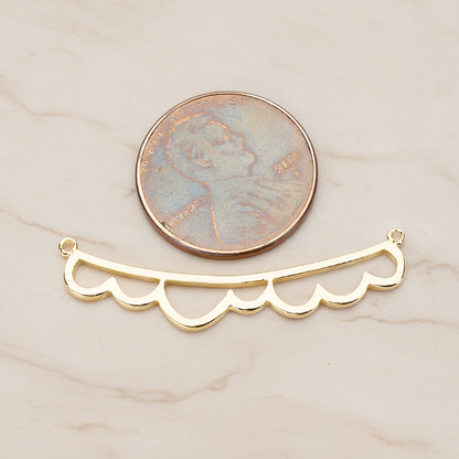 Long Bubble Cloud Pendant, 2 Pc on warm marble background (PD.1143)