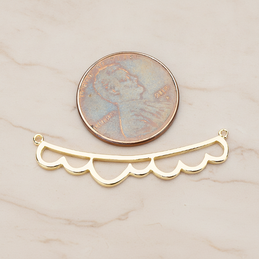 Long Bubble Cloud Pendant, 2 Pc on warm marble background (PD.1143)