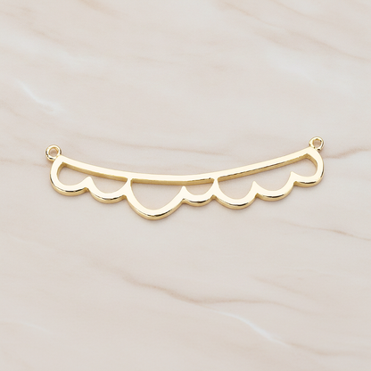 Long Bubble Cloud Pendant, 2 Pc on warm marble background (PD.1143)