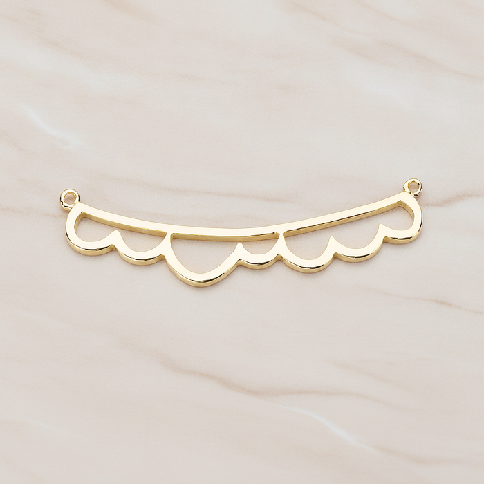Long Bubble Cloud Pendant, 2 Pc on warm marble background (PD.1143)