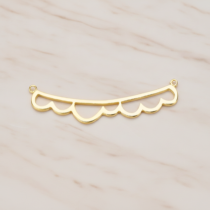 Long Bubble Cloud Pendant, 2 Pc on warm marble background (PD.1143)