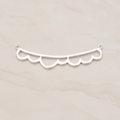 Long Bubble Cloud Pendant, 2 Pc on warm marble background (PD.1143)