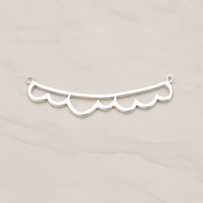 Long Bubble Cloud Pendant, 2 Pc on warm marble background (PD.1143)