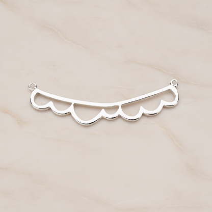 Long Bubble Cloud Pendant, 2 Pc on warm marble background (PD.1143)