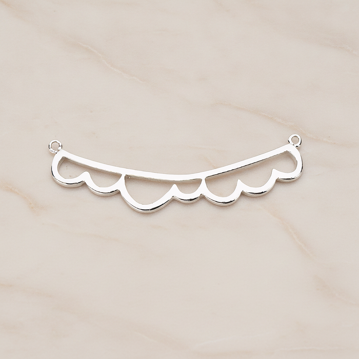 Long Bubble Cloud Pendant, 2 Pc on warm marble background (PD.1143)