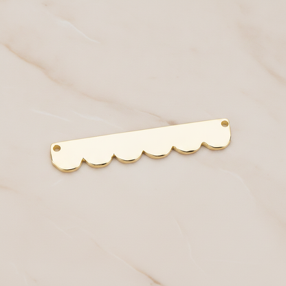 Long Bubble Cloud Ver.2 Pendant, 2 Pc on warm marble background (PD.1145)
