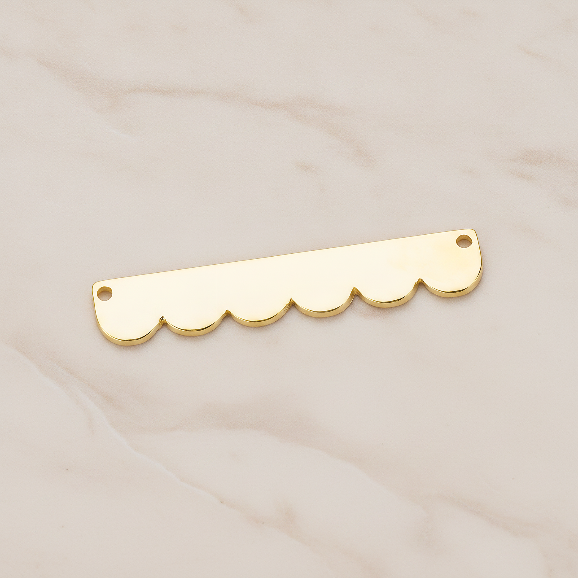 Long Bubble Cloud Ver.2 Pendant, 2 Pc on warm marble background (PD.1145)