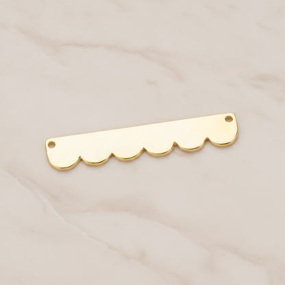 Long Bubble Cloud Ver.2 Pendant, 2 Pc on warm marble background (PD.1145)