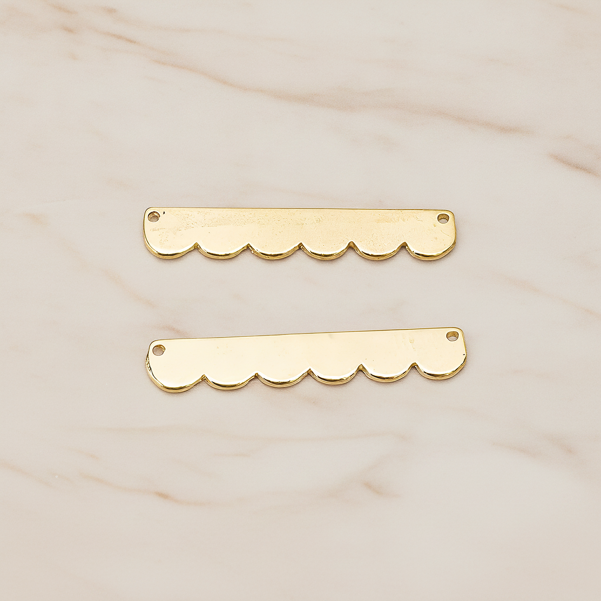 Long Bubble Cloud Ver.2 Pendant, 2 Pc on warm marble background (PD.1145)