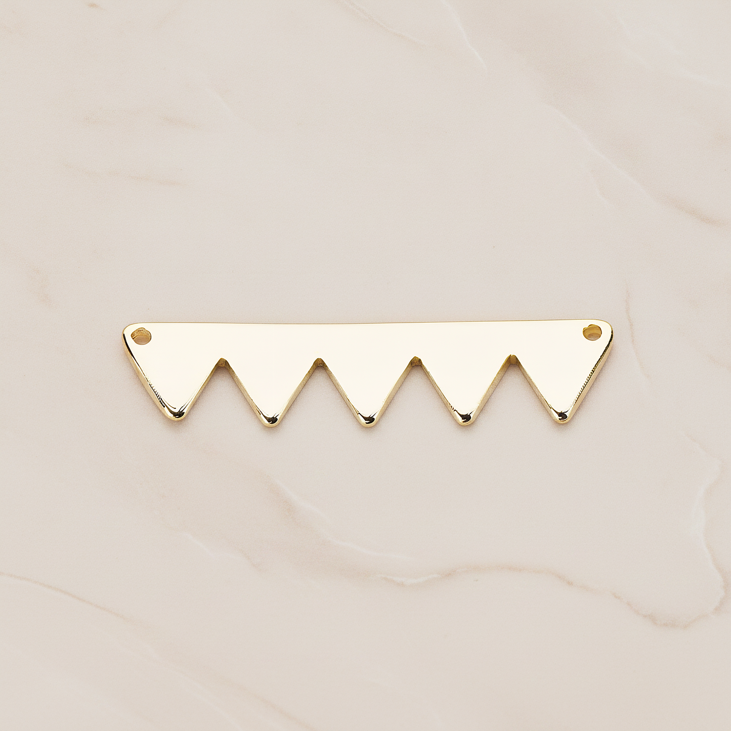 Party Flag Shaped Multi Triangle Ver.2 Pendant, 2 Pc on warm marble background (PD.1146)