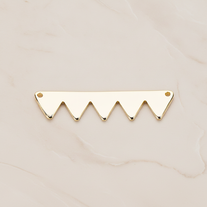 Party Flag Shaped Multi Triangle Ver.2 Pendant, 2 Pc on warm marble background (PD.1146)
