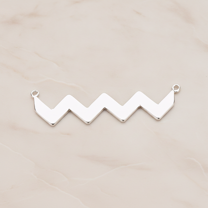 Party Flag Shaped Multi Triangle Ver.3 Pendant, 2 Pc on warm marble background (PD.1147)