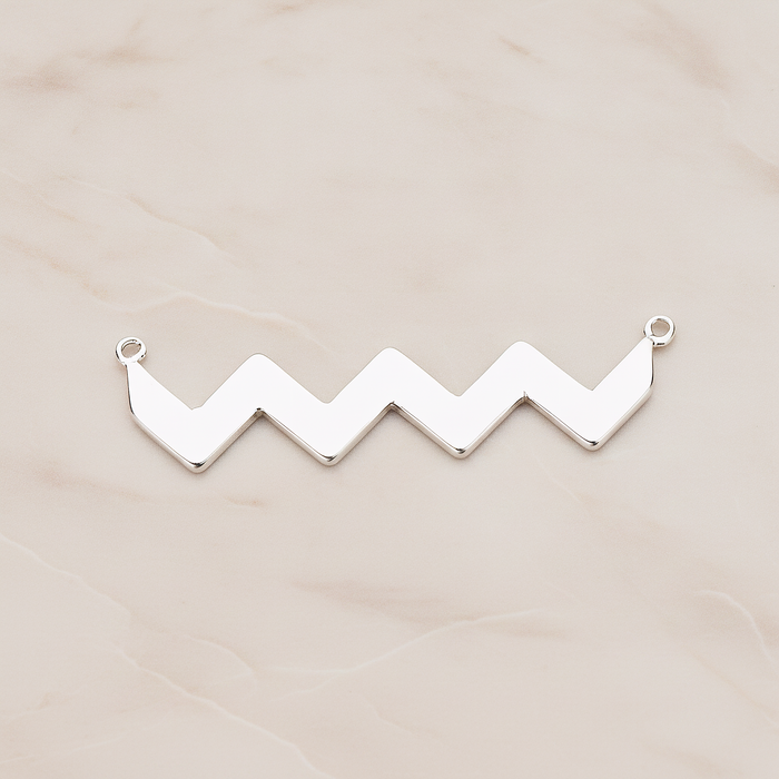 Party Flag Shaped Multi Triangle Ver.3 Pendant, 2 Pc on warm marble background (PD.1147)