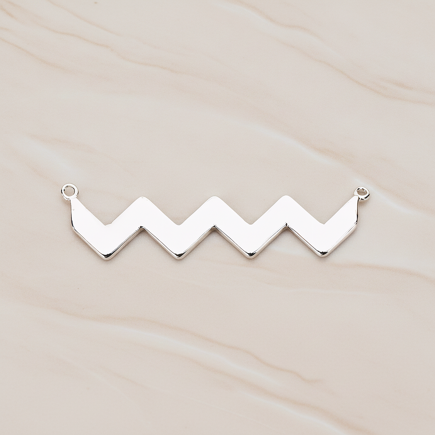 Party Flag Shaped Multi Triangle Ver.3 Pendant, 2 Pc on warm marble background (PD.1147)