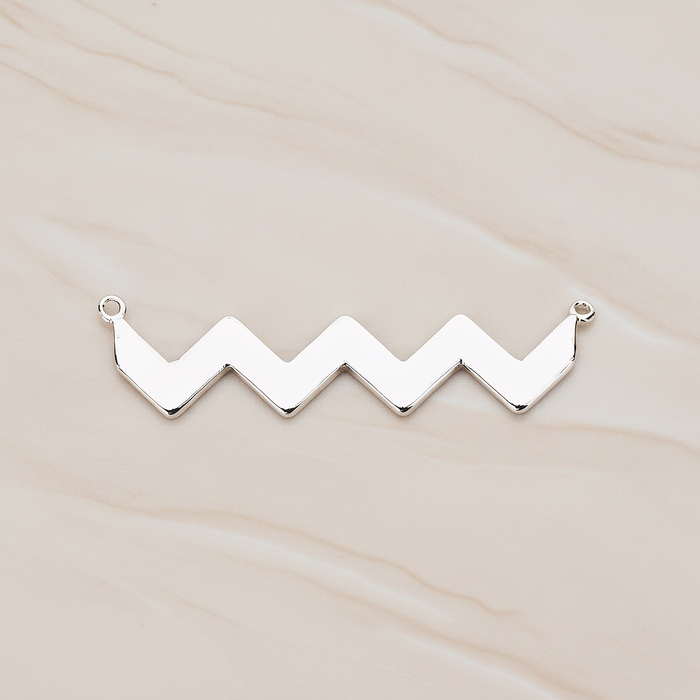 Party Flag Shaped Multi Triangle Ver.3 Pendant, 2 Pc on warm marble background (PD.1147)