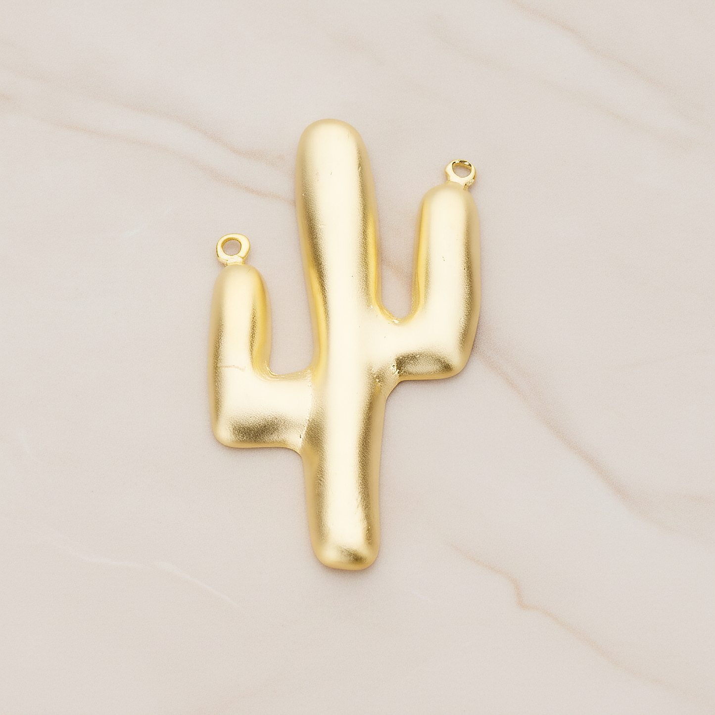 Cactus Pendant, 1 Pc on warm marble background (PD.1154)