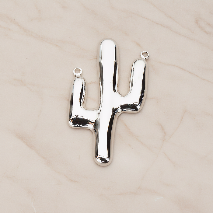 Cactus Pendant, 1 Pc on warm marble background (PD.1154)