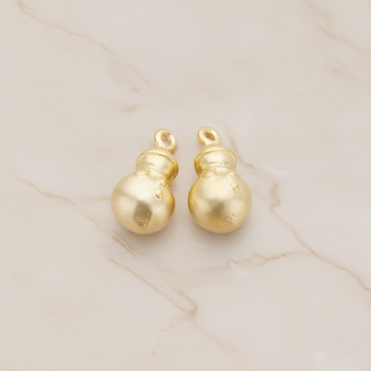 X-MAS Tree Ornament Ball Pendant, 2 Pc on warm marble background (PD.1180)