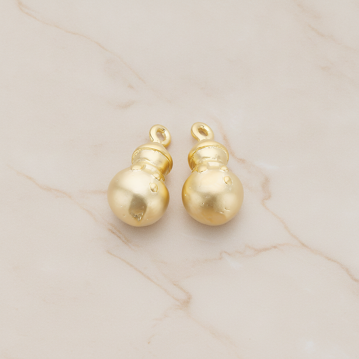 X-MAS Tree Ornament Ball Pendant, 2 Pc on warm marble background (PD.1180)