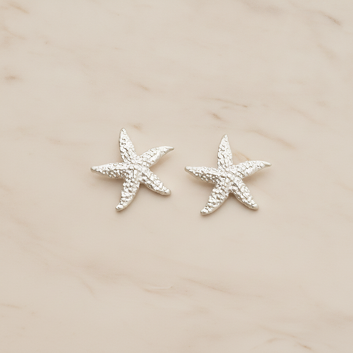 Starfish Ver.1 Pendant, 2 Pc on warm marble background (PD.1234-01)