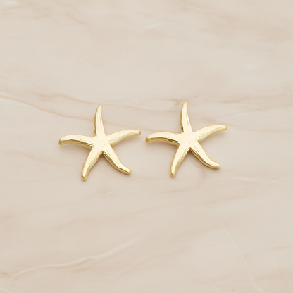 Starfish Ver.2 Pendant, 2 Pc on warm marble background (PD.1234-02)
